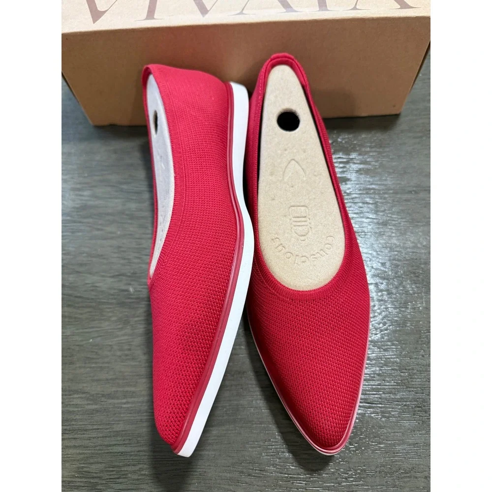 VIVAIA Veronica Pointed Toe Water-Repellent Flats All-Day Comfort EU/41‎ US/9.5